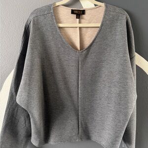 Truth Women's V-Neck Gray Sweater